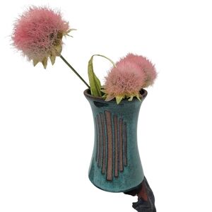 Studio Pottery Bud Vase signed